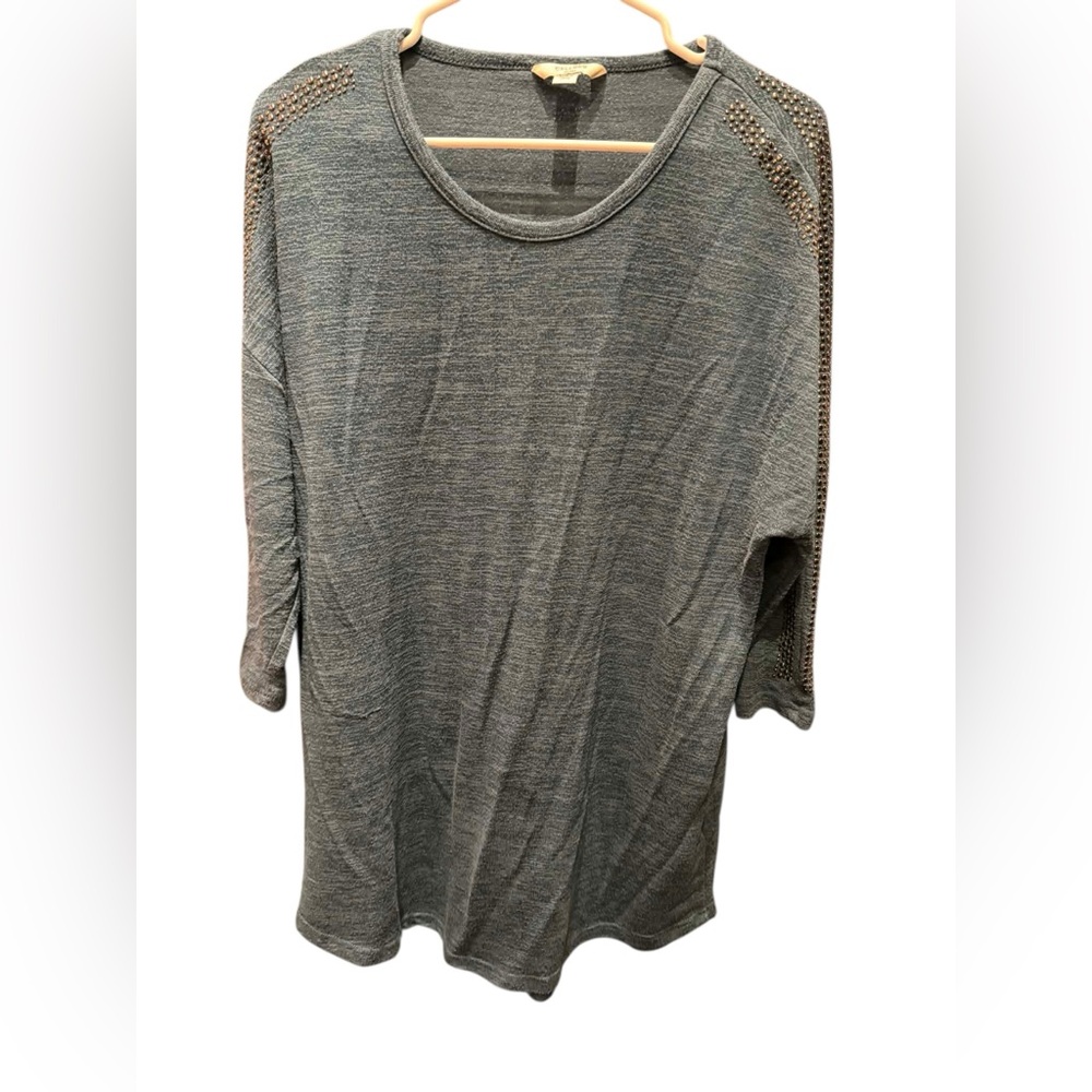 Cellbes Woman Knit Top in Heather Blue LARGE